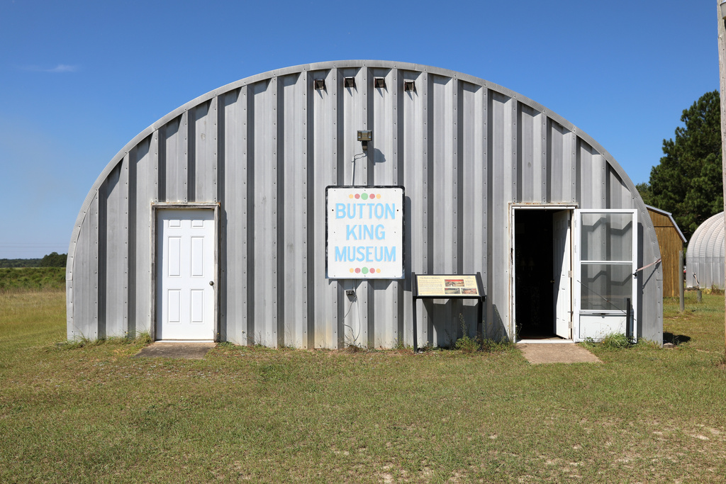 Dalton Stevens' button museum in Bishopville, S.C., on Tuesday, Sept. 9, 2025. (AP Photo/Jeffrey Collins)