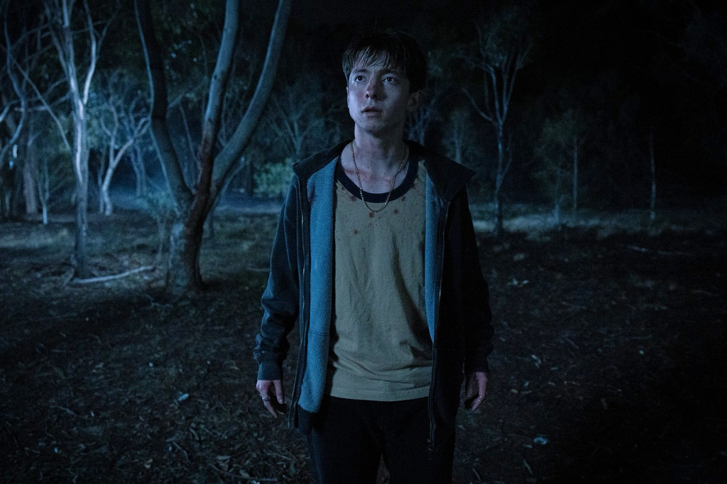 This image released by Neon shows Joe Bird in a scene from "Leviticus." (Neon via AP)