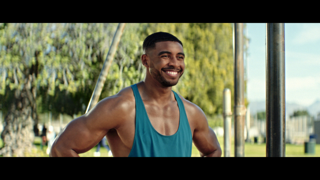 This photo provided by Anthropic shows the Claude 2026 Super Bowl NFL football spot. (Anthropic via AP)