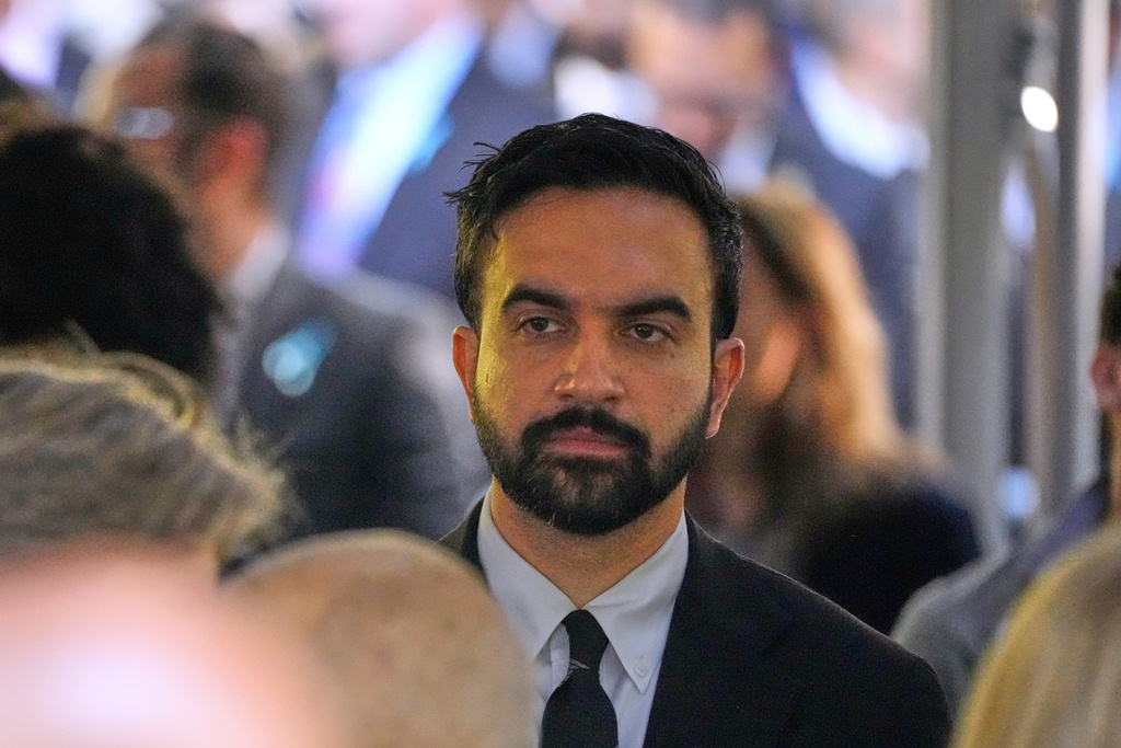 FILE - NYC mayoral candidate Zohran Mamdani participates during a ceremony commemorating the anniversary of the 9-11 terror attacks in New York, Thursday, Sept. 11, 2025. (AP Photo/Seth Wenig, File)