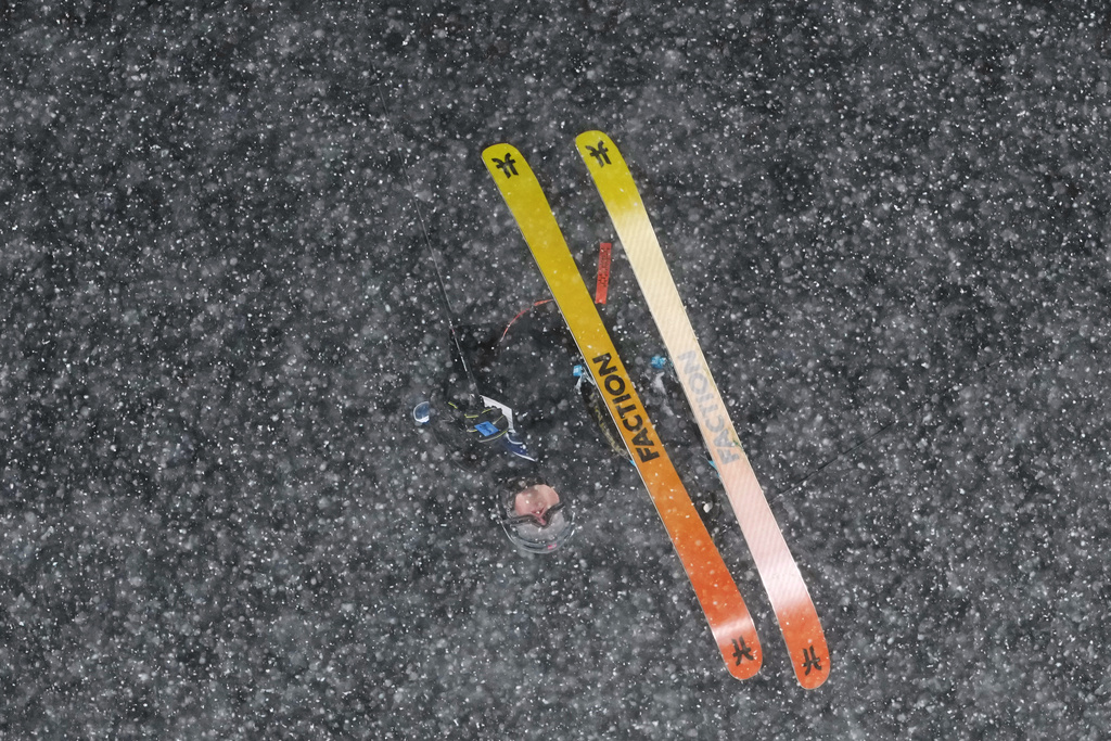 Norway's Tormod Frostad competes during the men's freestyle skiing big air finals at the 2026 Winter Olympics, in Livigno, Italy, Tuesday, Feb. 17, 2026. (AP Photo/Lindsey Wasson)