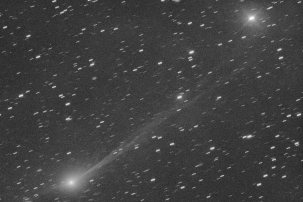 FILE - This photo provided by Gianluca Masi shows the interstellar comet 3I/Atlas as it streaks through space, 190 million miles from Earth, on Wednesday, Nov. 19, 2025, seen from Manciano, Italy. (Gianluca Masi via AP, File)