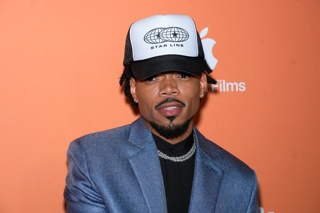 FILE - Chance the Rapper attends the premiere of the "Highest 2 Lowest" at the Brooklyn Academy of Music Harvey Theater on Monday, Aug. 11, 2025, in New York. (Photo by Charles Sykes/Invision/AP, File)