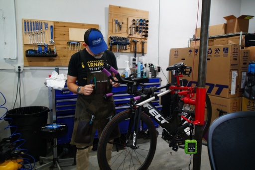 Chad Schoenauer works in his bike shop in Old Fort, N.C., on Thursday, Sept. 1, 2025. (AP Photo/Allen G. Breed) Chad Schoenauer works in his bike shop in Old Fort, N.C., on Thursday, Sept. 1, 2025. (AP Photo/Allen G. Breed)