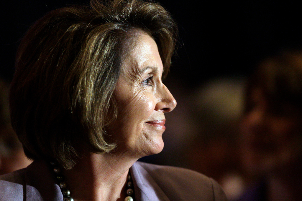 FILE - Speaker of the House Nancy Pelosi is seen at the Emily's List 2008 Convention Gala at the Democratic National Convention in Denver, Aug. 26, 2008. (AP Photo/Matt Rourke, File)