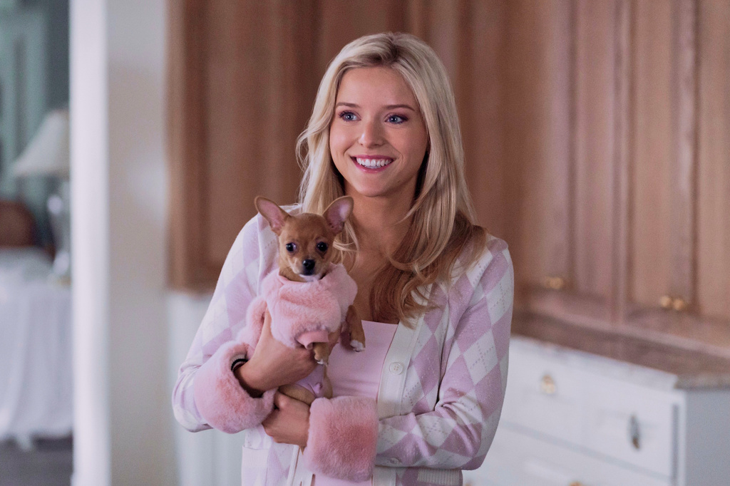 This image released by Prime Video shows Lexi Minetree, as Elle Woods, in a scene from "Elle." (Jessica Brooks/Prime Video via AP)