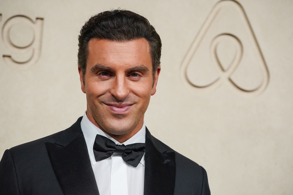 Airbnb CEO Brian Chesky arrives at the Airbnb Gala on Wednesday, Oct. 28, 2026, at Milk Studios in Los Angeles. (Photo by Jordan Strauss/Invision/AP)