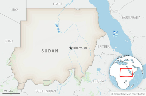 This is a locator map for Sudan with its capital, Khartoum. (AP Photo) This is a locator map for Sudan with its capital, Khartoum. (AP Photo)