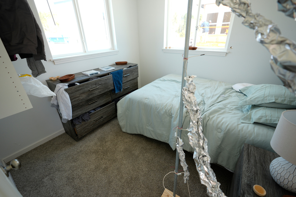The interior of an accessory dwelling unit sits at the Institute for Business & Home Safety center on Wednesday, April 1, 2026, in Richburg, S.C. (AP Photo/Erik Verduzco)