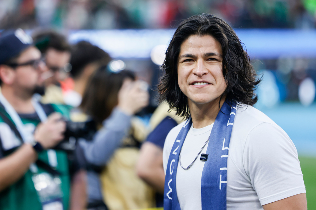 FILE - Mexican actor Cristo Fernandez attends a CONCACAF Nations League final soccer match between Mexico and Panama on March 23, 2025, in Inglewood, Calif. (AP Photo/Etienne Laurent, File)