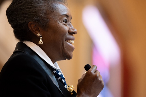 Republican gubernatorial candidate and current Lt. Gov. Winsome Earle-Sears resides over the Virginia Senate during a special legislative session, Wednesday, Oct. 29, 2025, Richmond, Va. (Mike Kropf/Richmond Times-Dispatch via AP) Republican gubernatorial candidate and current Lt. Gov. Winsome Earle-Sears resides over the Virginia Senate during a special legislative session, Wednesday, Oct. 29, 2025, Richmond, Va. (Mike Kropf/Richmond Times-Dispatch via AP)