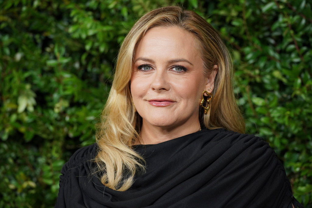 Alicia Silverstone arrives at the 2025 annual Academy Women's Luncheon on Tuesday, Nov. 4, 2025, at the Academy Museum of Motion Pictures in Los Angeles. (Photo by Jordan Strauss/Invision/AP)