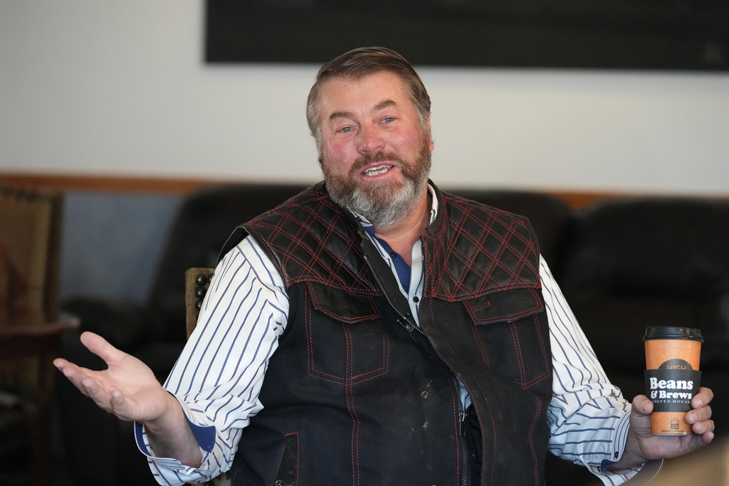 Willie Jessop, the owner of Zions Most Wanted Hotel, and a former church spokesperson and security official for the Fundamentalist Church of Jesus Christ of Latter-Day Saints, speaks during an interview Friday, Dec. 5, 2025, in Hildale, Utah. (AP Photo/Rick Bowmer)