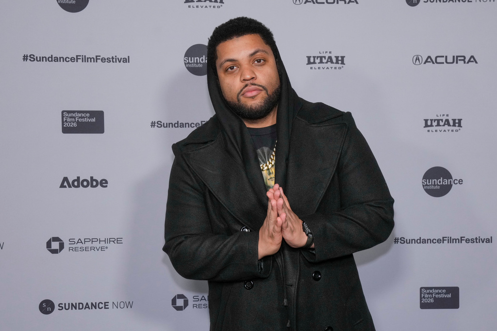 O'Shea Jackson Jr. attends the premiere of "The Shitheads" during the Sundance Film Festival on Friday, Jan. 23, 2026, at Library Center Theatre in Park City, Utah. (Photo by Charles Sykes/Invision/AP)