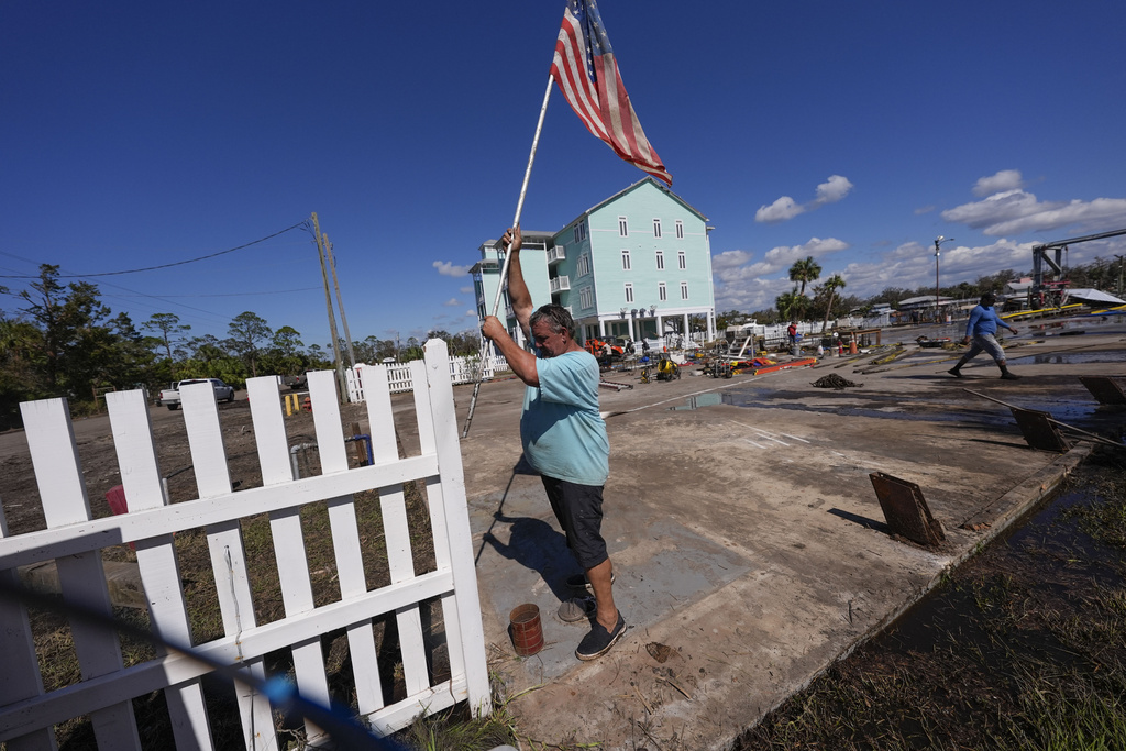 Supplies, emergency workers rushed to North Carolina while Florida digs