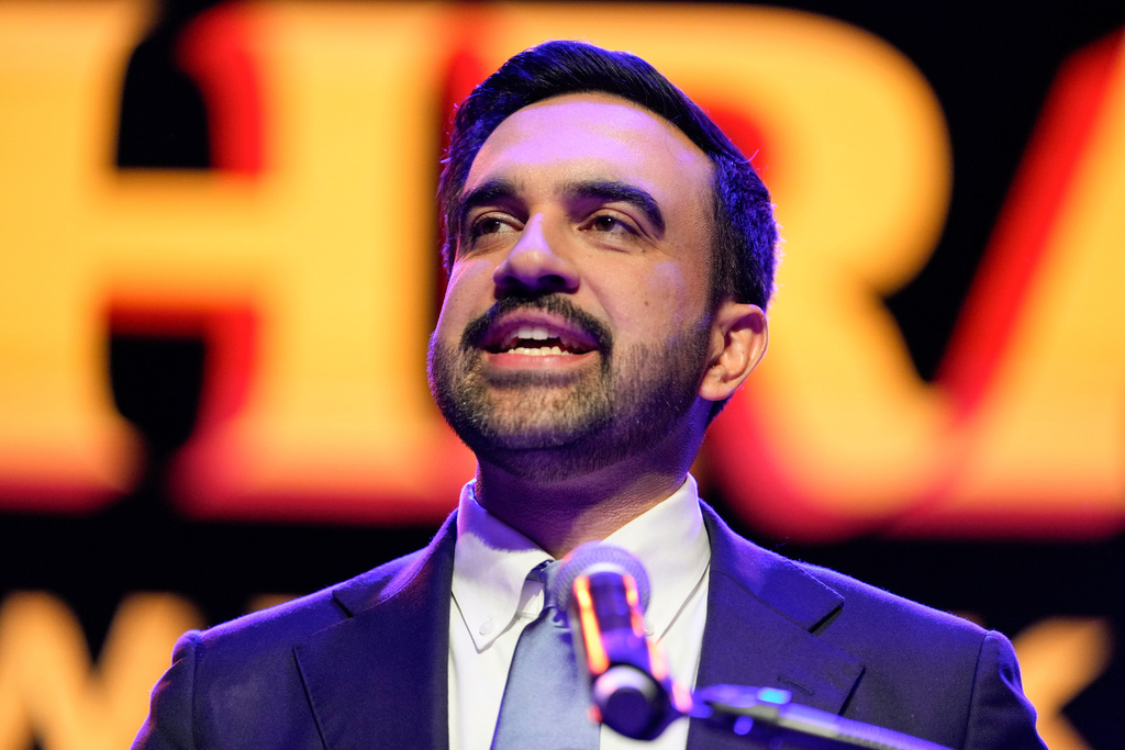 Zohran Mamdani speaks after winning the mayoral election, Tuesday, Nov. 4, 2025, in New York. (AP Photo/Yuki Iwamura)