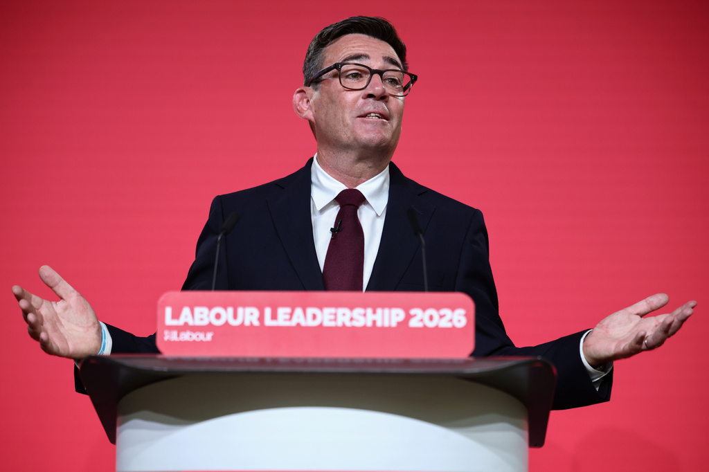 Andy Burnham speaks after being confirmed as the Labour Party's new leader and the country's next prime minister, during 'Labour's Special Conference' in central London, Friday July 17, 2026. (Henry Nicholls/Pool Photo via AP)