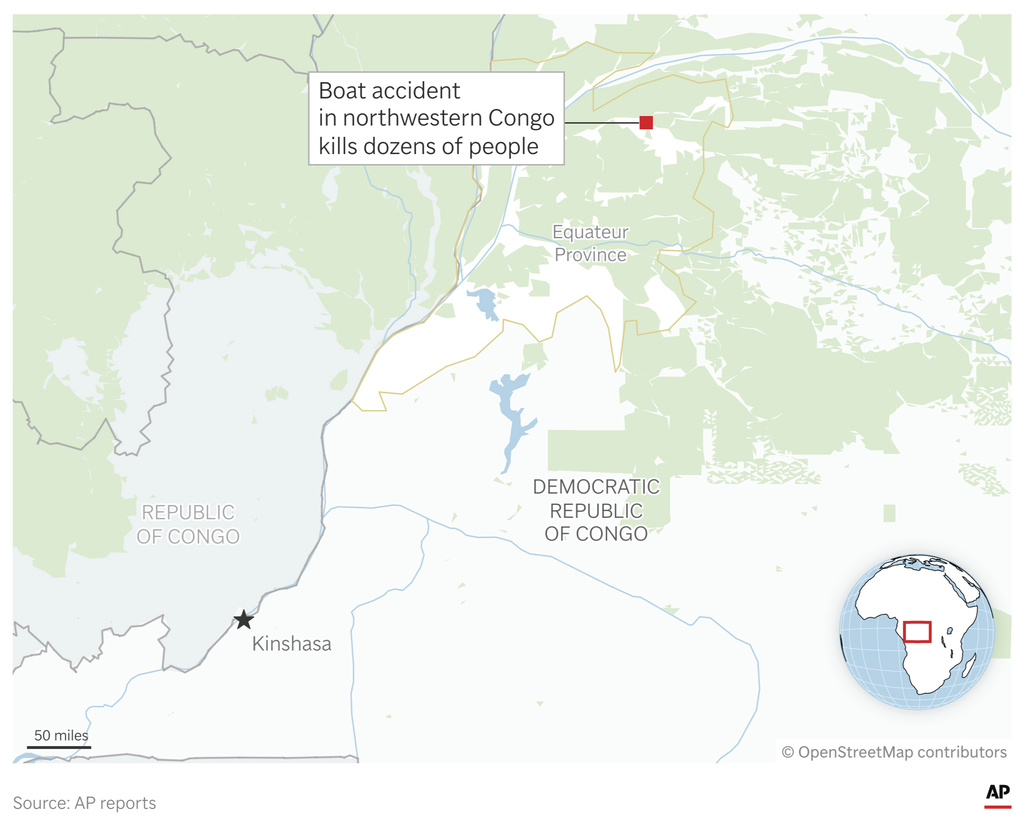 Students are among the dead in a boat capsize in Congo that claimed dozens of lives. (AP Digital Embed)