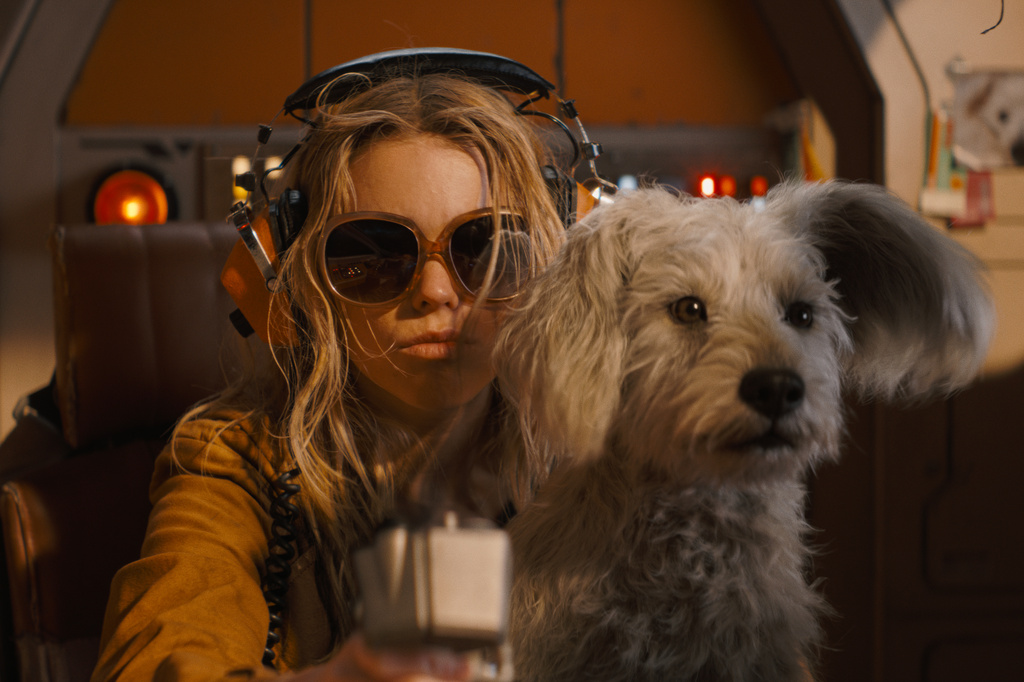This image released by Warner Bros. Pictures shows Milly Alcock in a scene from "Supergirl." (Warner Bros. Pictures via AP)