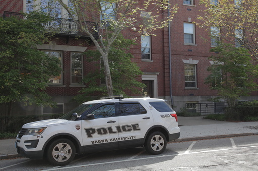 A Brown University police vehicle parks near campus, in Providence, R.I., Monday, Sept. 29, 2025. (AP Photo/Kimberlee Kruesi) A Brown University police vehicle parks near campus, in Providence, R.I., Monday, Sept. 29, 2025. (AP Photo/Kimberlee Kruesi)