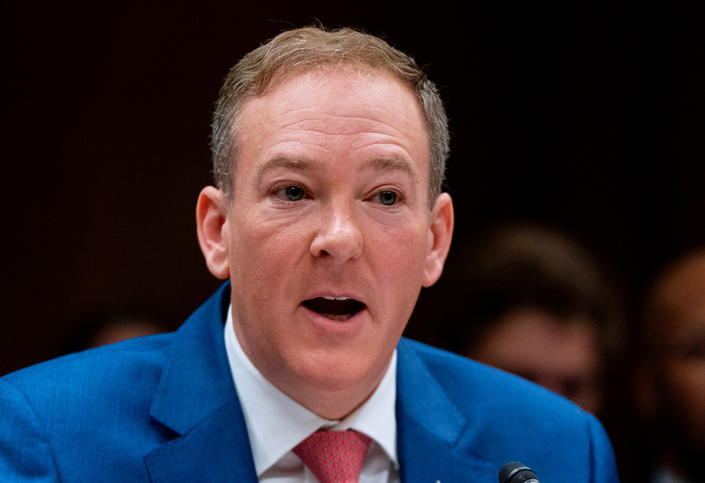 FILE - Environmental Protection Agency administrator Lee Zeldin, testifies to the Senate Appropriations subcommittee on Interior, Environment and related agencies, on Capitol Hill, May 13, 2026, in Washington. (AP Photo/Manuel Balce Ceneta, File)