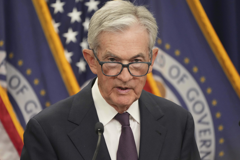 Federal Reserve Chairman Jerome Powell speaks during a news conference following the Federal Open Market Committee meeting, Wednesday, Sept. 17, 2025, at the Federal Reserve Board Building in Washington. (AP Photo/Jacquelyn Martin)