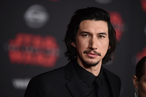 FILE - Adam Driver arrives at the Los Angeles premiere of "Star Wars: The Last Jedi" on Dec. 9, 2017. (Photo by Jordan Strauss/Invision/AP, File) FILE - Adam Driver arrives at the Los Angeles premiere of "Star Wars: The Last Jedi" on Dec. 9, 2017. (Photo by Jordan Strauss/Invision/AP, File)