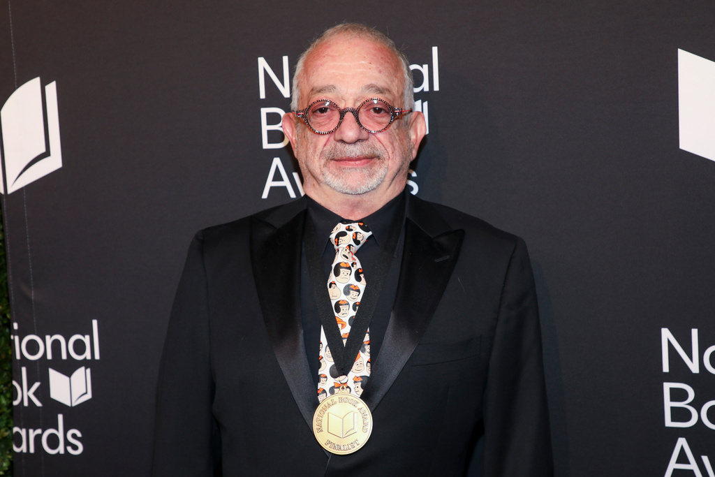 National Book Award in Fiction winning author Rabih Alameddine attends the 76th National Book Awards ceremony at Cipriani Wall Street on Wednesday, Nov. 19, 2025, in New York. (Photo by Andy Kropa/Invision/AP)
