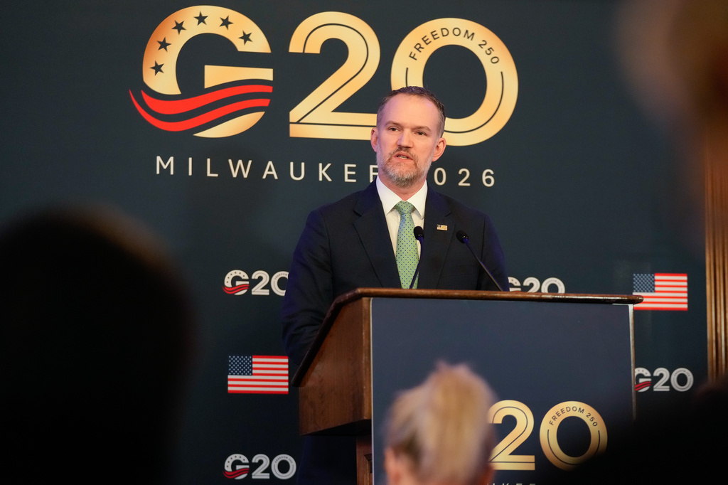 U.S. Trade Representative Jamieson Greer speaks during a press conference Thursday, Oct. 1, 2026, at the G20 Trade Ministerial in Milwaukee, Wis. (AP Photo/Kayla Wolf)