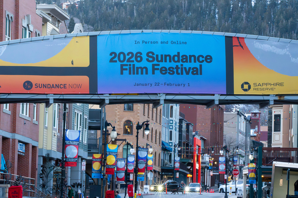 Main Street is seen at the start of the Sundance Film Festival on Thursday, Jan. 22, 2026, in Park City, Utah. (Photo by Charles Sykes/Invision/AP)