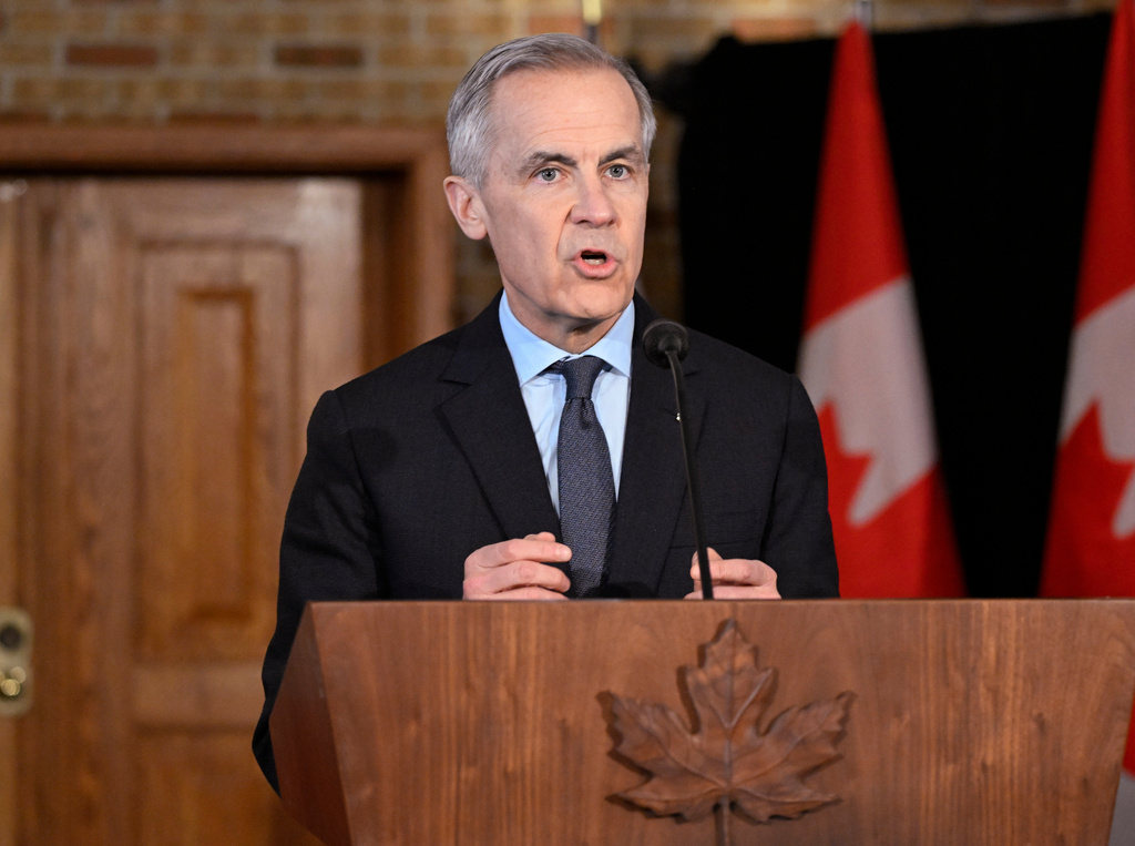 Prime Minister Mark Carney speaks at the beginning of a Cabinet Planning Forum at the Citadelle in Quebec City, Thursday, Jan. 22, 2026. (Jacques Boissinot /The Canadian Press via AP)