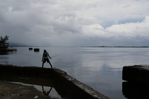 A man holds his fishing rod ahead of the forecast arrival of Hurricane Melissa in Kingston, Jamaica, Sunday, Oct. 26, 2025. (AP Photo/Matias Delacroix) A man holds his fishing rod ahead of the forecast arrival of Hurricane Melissa in Kingston, Jamaica, Sunday, Oct. 26, 2025. (AP Photo/Matias Delacroix)