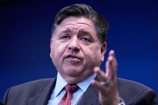 Governor JB Pritzker talks to media at a news conference in Chicago, Monday, Oct. 6, 2025. (AP Photo/Nam Y. Huh) Governor JB Pritzker talks to media at a news conference in Chicago, Monday, Oct. 6, 2025. (AP Photo/Nam Y. Huh)
