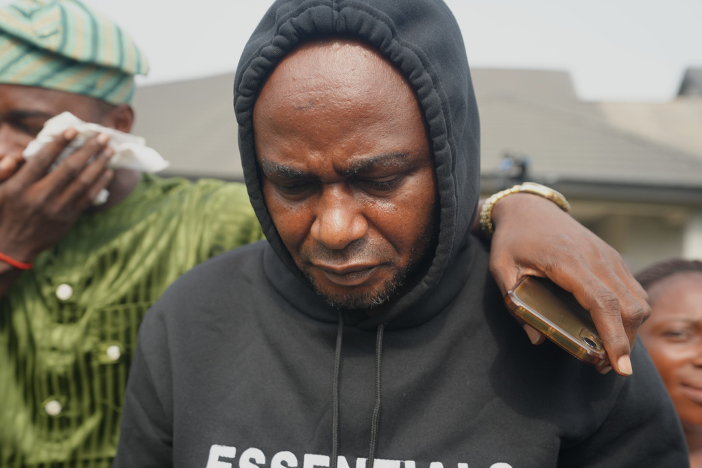 Adeniyi Mobolaji Kayode, 46, the driver in a car crash that injured former heavyweight champion Anthony Joshua and killed his two friends in Nigeria, leaves after a hearing at the magistrates court, in Sagamu, south west Nigeria, Tuesday, Jan. 20, 2026. (AP Photo/Sunday Alamba)