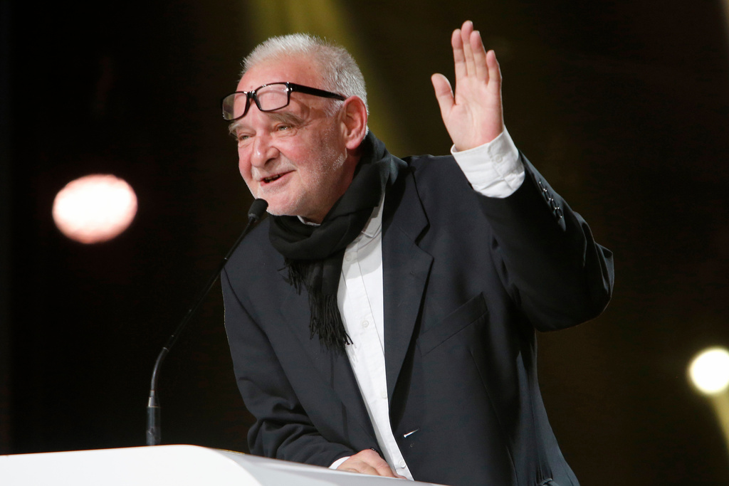 FILE - Jury president Bela Tarr attends the closing ceremony of the the 16th Marrakech International Film Festival in Marrakech, Morocco, Saturday, Dec. 10, 2016. (AP Photo/Abdeljalil Bounhar, File)