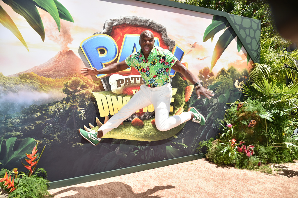 Terry Crews arrives at the premiere of "Paw Patrol: The Dino Movie" on Sunday, Aug. 2, 2026, in Los Angeles. (Photo by Richard Shotwell/Invision/AP)