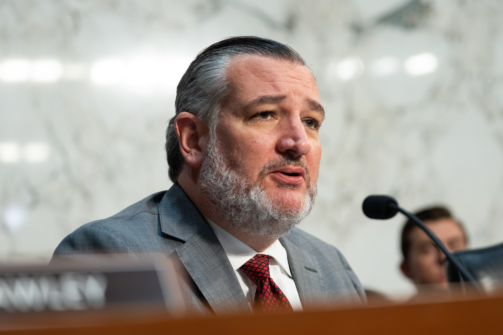 Sen. Ted Cruz, R-Texas, speaks at a Senate Judiciary Committee hearing with Acting Attorney General Todd Blanche on Capitol Hill in Washington, Wednesday, July 15, 2026. (AP Photo/Allison Robbert)