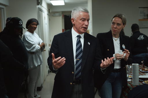 Jersey City mayoral candidate Jim McGreevey talks at a community event on Wednesday, Oct. 29, 2025, in Jersey City, N.J. (AP Photo/Andres Kudacki) Jersey City mayoral candidate Jim McGreevey talks at a community event on Wednesday, Oct. 29, 2025, in Jersey City, N.J. (AP Photo/Andres Kudacki)