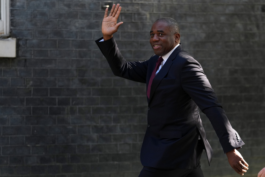 Britain's Deputy Prime Minister David Lammy arrives for a cabinet meeting in Downing Street, London, Tuesday, May 12, 2026 as Prime Minister Keir Starmer is facing the biggest threat yet to his authority after a growing number of disaffected lawmakers called for him to step down.(AP Photo/Kirsty Wigglesworth)