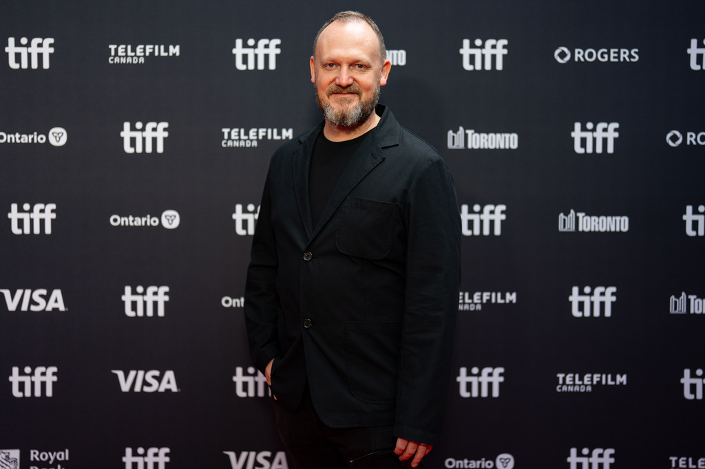 Joss Crowley poses for a photograph on the red carpet for "Pretenders" at the Toronto International Film Festival, in Toronto on Sunday, Sept. 13, 2026. (Arlyn McAdorey/The Canadian Press via AP)