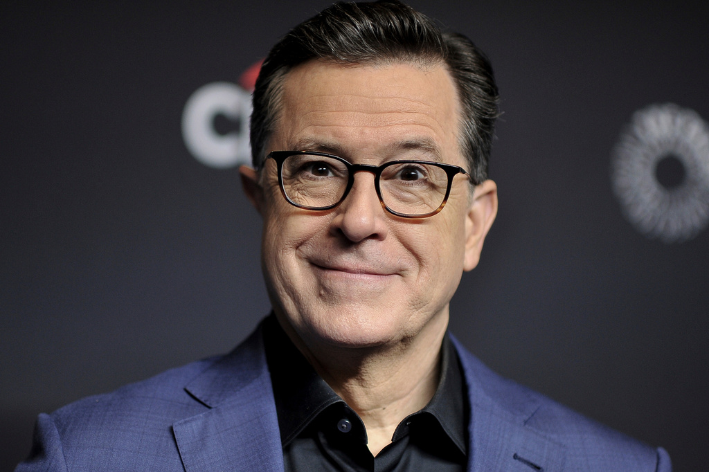 FILE - Stephen Colbert attends the 36th Annual PaleyFest "An Evening with Stephen Colbert" in Los Angeles on March 16, 2019. (Photo by Richard Shotwell/Invision/AP, File)