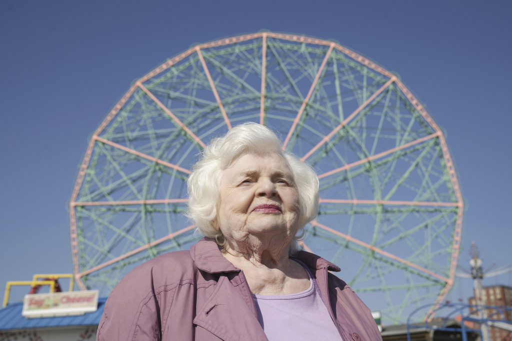 This image released by Sony Pictures Classics shows June Squibb in a scene from "Eleanor the Great." (Jojo Whilden/Sony Pictures Classics via AP)