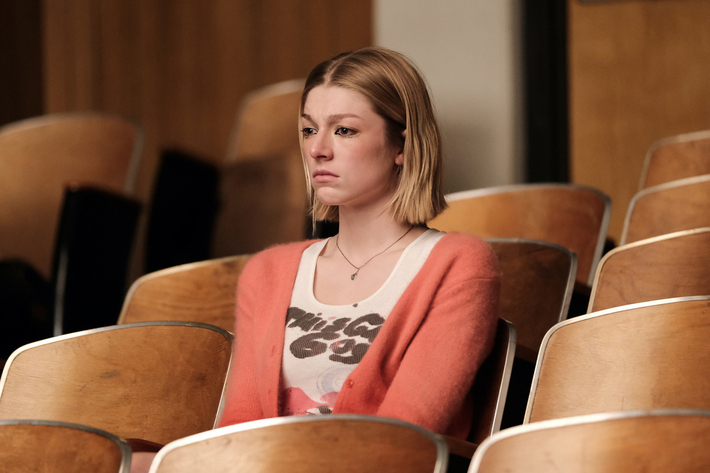This image released by HBO shows Hunter Schafer from the series "Euphoria." (Eddy Chen/HBO via AP)
