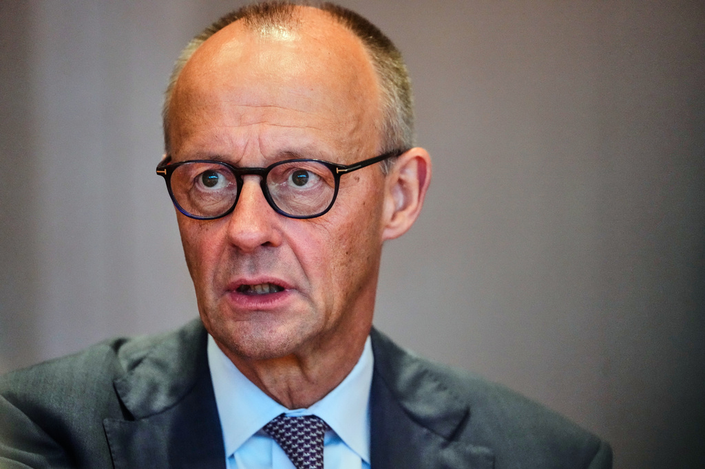 German Chancellor Friedrich Merz arrives for the Cabinet meeting at the Chancellery in Berlin, Germany, Wednesday, Sept. 16, 2026. (AP Photo/Markus Schreiber)