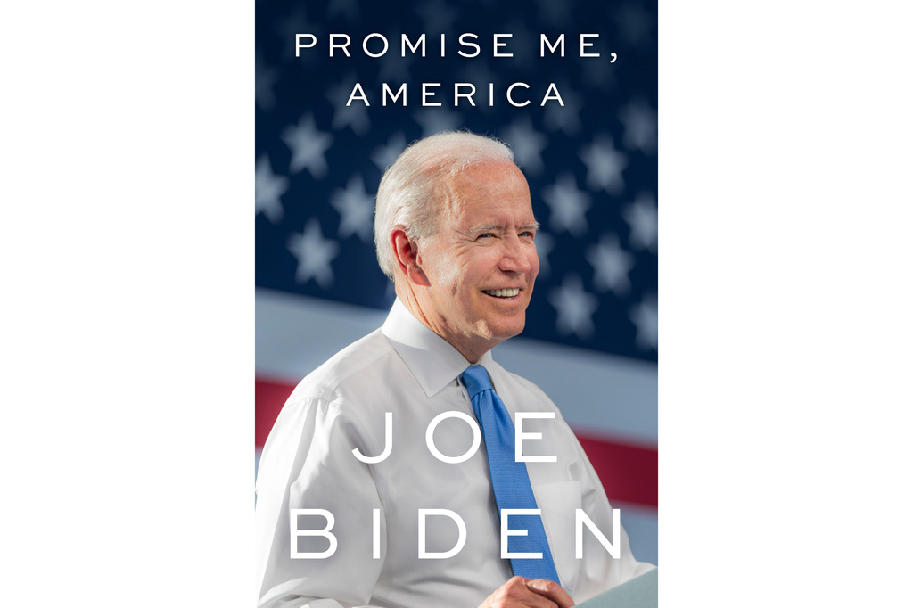 This book cover image released by Little, Brown and Co. shows "Promise Me, America" by Joe Biden. (Little, Brown and Co. via AP)