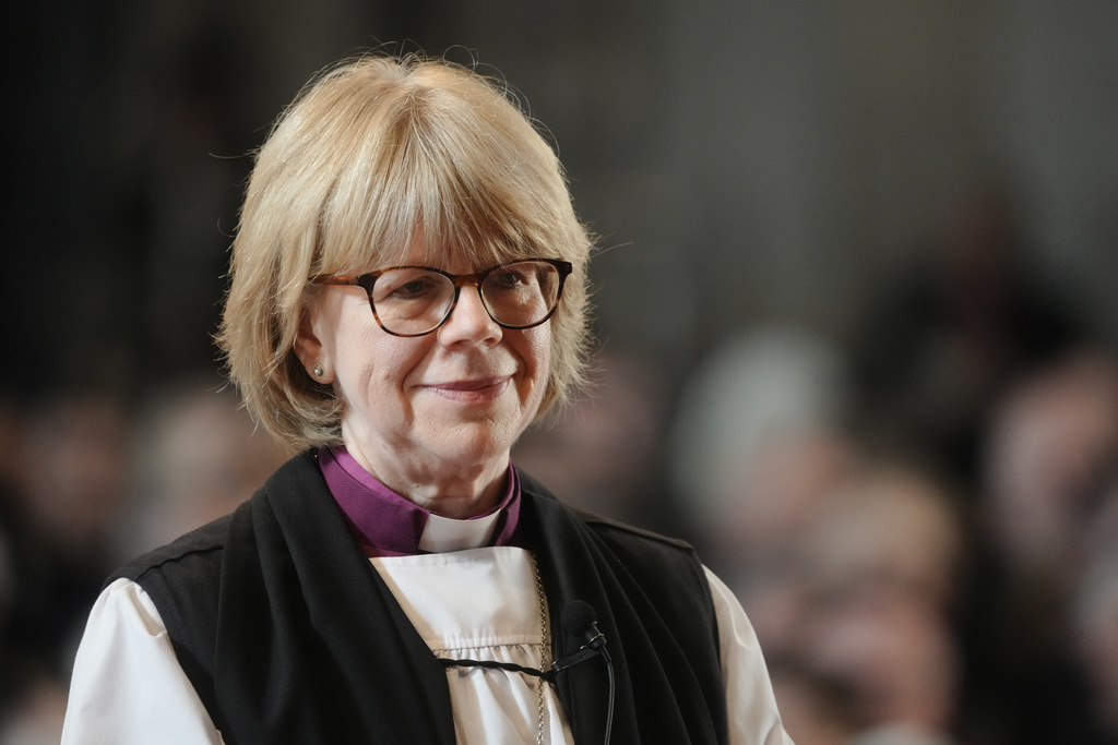 The Confirmation of Election ceremony legally confirming Dame Sarah Mullally as the new Archbishop of Canterbury, at St Paul's Cathedral, central London, Wednesday Jan. 28, 2026. (Jeff Moore/Pool via AP)