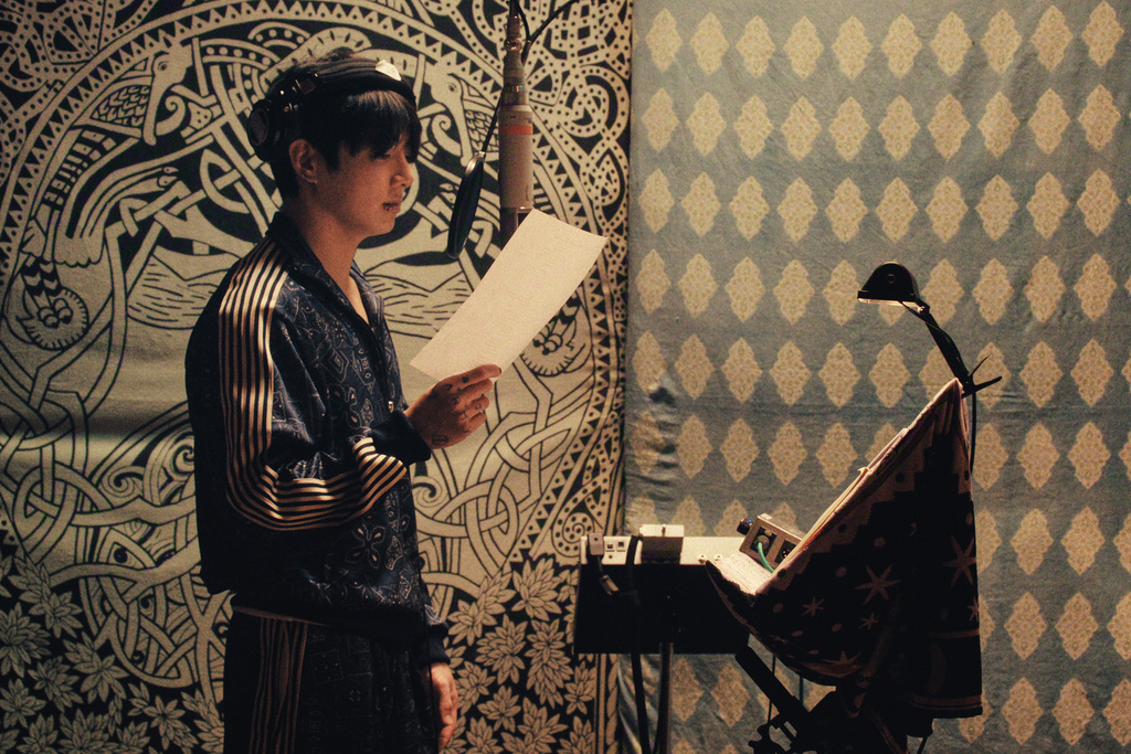 This image released by Netflix shows BTS member Jung Kook in a scene from the documentary "BTS: The Return." (Netflix via AP)