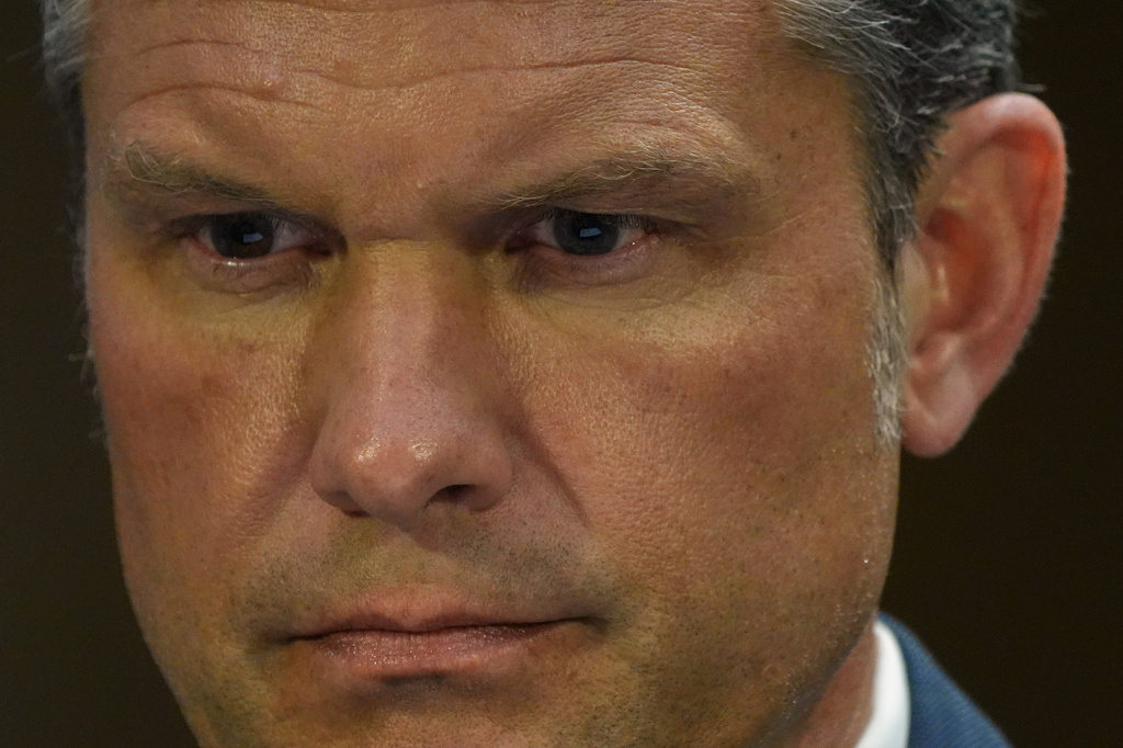 Defense Secretary Pete Hegseth listens at a Senate Appropriations Committee hearing, Tuesday, July 21, 2026, on Capitol Hill in Washington. (AP Photo/Jacquelyn Martin)