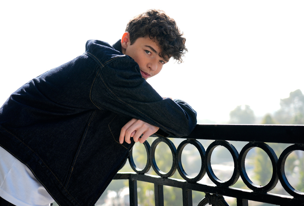 Actor Owen Cooper poses for a portrait on Saturday, Nov. 8, 2025, in Los Angeles. (AP Photo/Chris Pizzello)