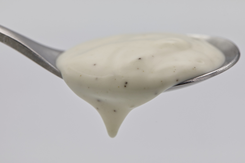 A spoonful of ranch dressing in Phoenix, Wednesday, April 15, 2026. (AP Photo/Dario Lopez-Mills)
